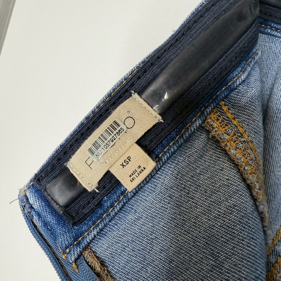 Pilcro - The Madi Front-Slit Denim Dress Strapless Western Boho - XSP - Picture 9 of 15